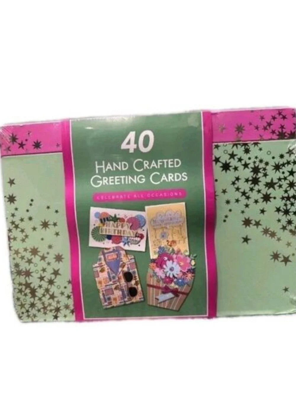 PRO4ALL Hand Crafted All Occasion Greeting Card Collection, 40-count NEW MODEL